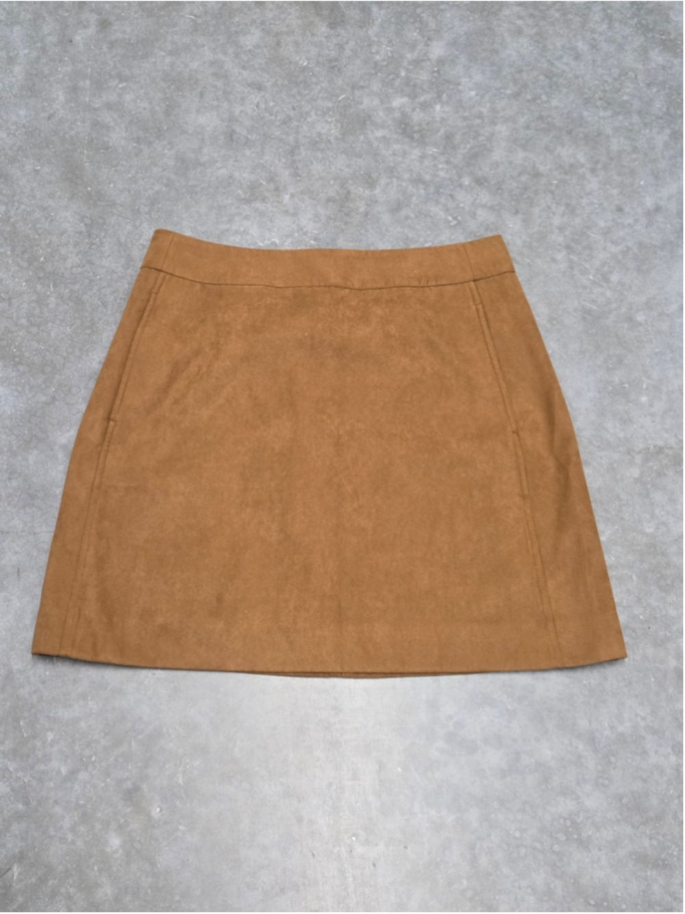 NWT J. Crew Camel Suede A-Line Mini Skirt Earthcore Warm Autumn Academia Size 8
